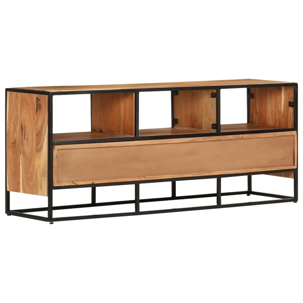 Mobile Porta TV 110x30x45 cm in Legno Massello di Acacia 327448