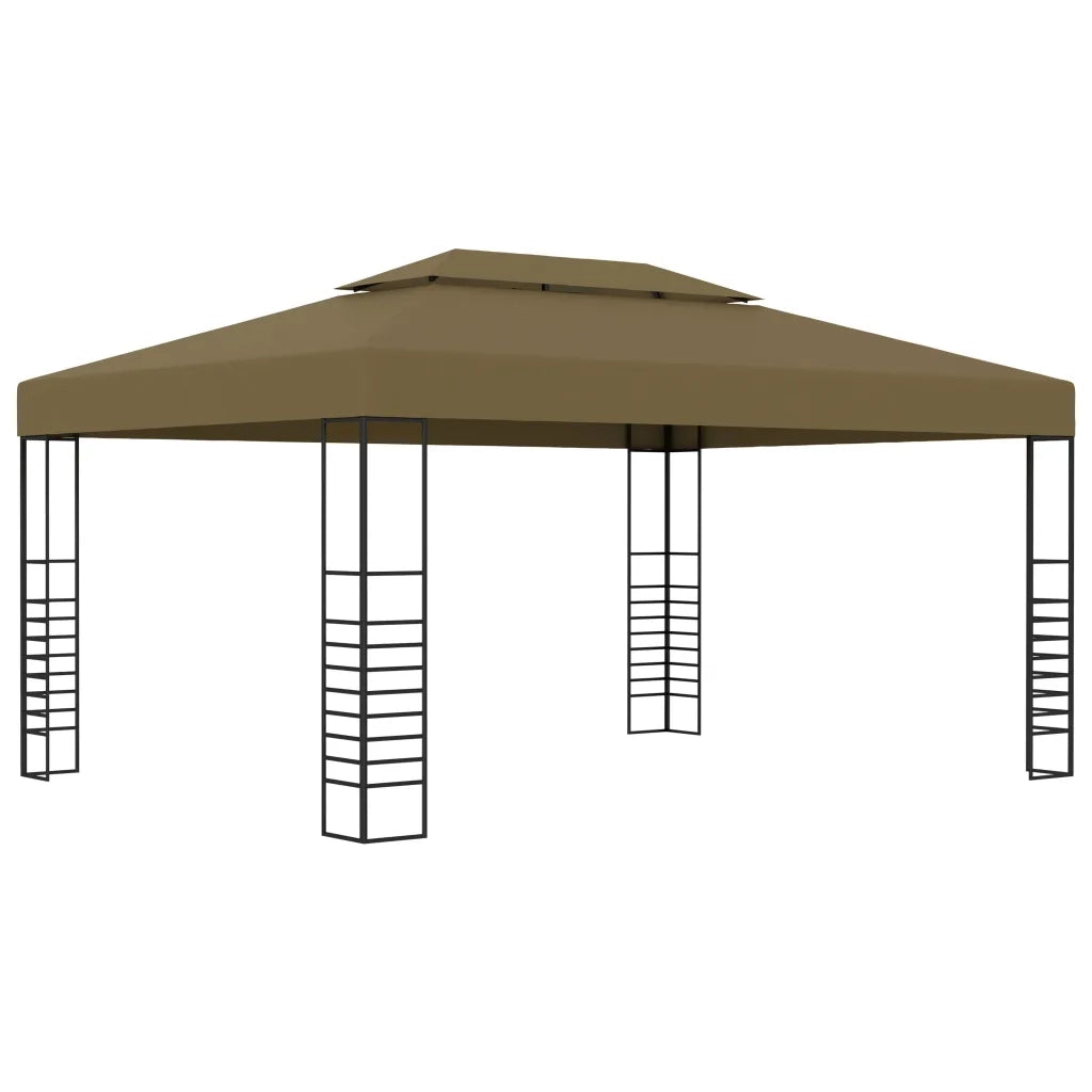 Gazebo con Luci LED a Stringa 3x4 m Grigio Talpa 3070310