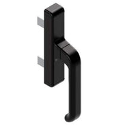CREMONESE GIESSE 1004 MANIGLIA PER INFISSI IN ALLUMINIO ESTERNI "PERSIANA" Colore nero RAL 9005-Ambidestra Bidirezionale Apertura Esterna