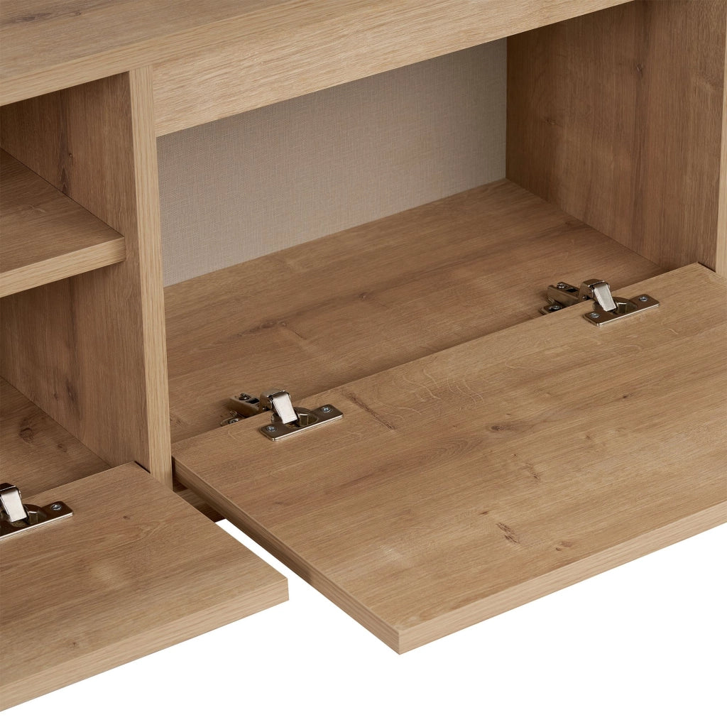 Porta TV in legno "Sentinel" - 160 x 30 x 42 cm - Beige