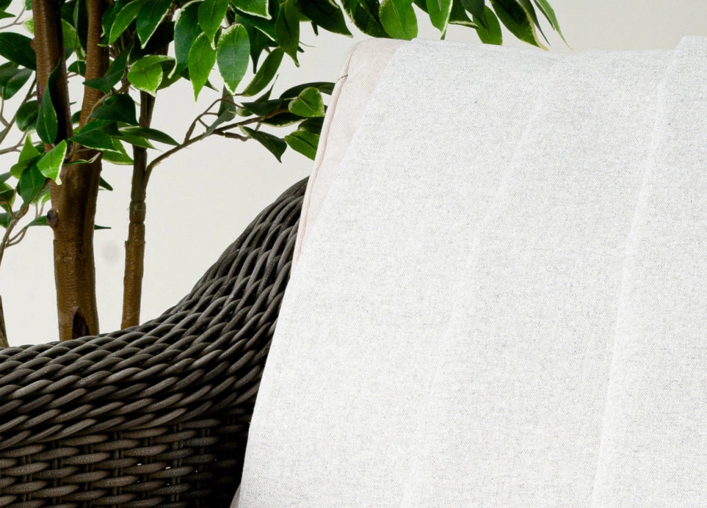 Telo Arredo Granfoulard Copritutto Cotone Made Italy Vari Disegni Arredatutto Copriletto Multiuso - 1 Piazza - Tinta Unita Grigio