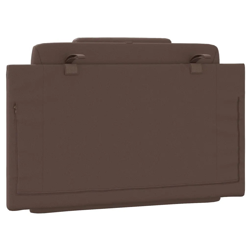 Cuscino Testiera Viana Marrone 80 cm in Similpelle 374762