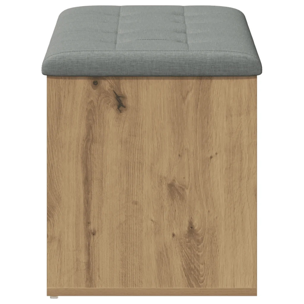 Panca contenitore artigianale in rovere 102x42x45 cm in legno ingegnerizzato