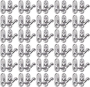 Set di chiusura a vite per 30 pezzi - Cassetta di attrezzi - Scatola di gioielli - Dimensioni 3,2 x 2,8 cm - Incluso 120 viti - Chiusura a vite per cassetta di attrezzi