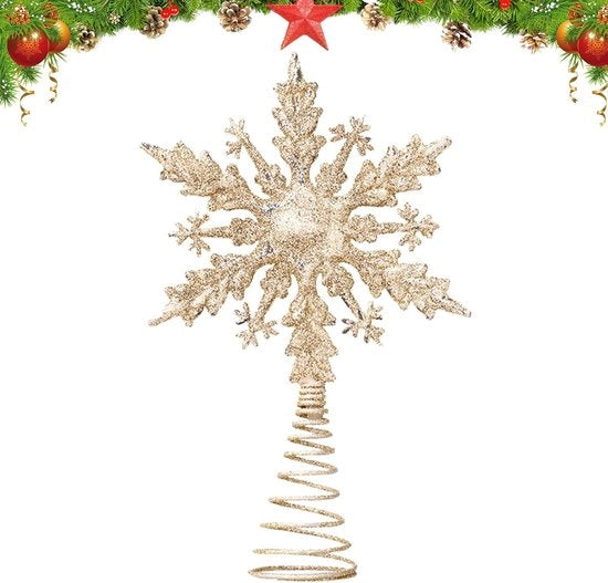 Albero di Natale Decorativo - Decorazione per Albero di Natale - Topper per Albero di Natale - Decorazione per Feste - Ornamento per Natale - Topper per Albero di Natale Decorativo