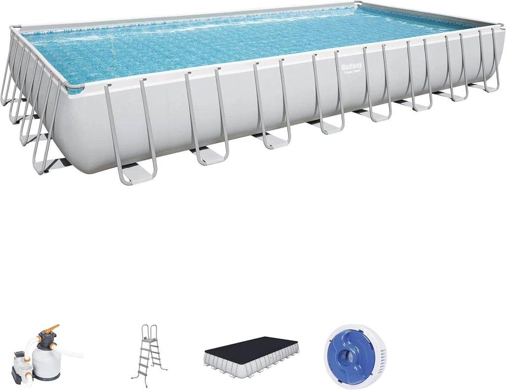 Bestway 56623 Piscina Steel Rettangolare Filtro j7 956x488 H.132
