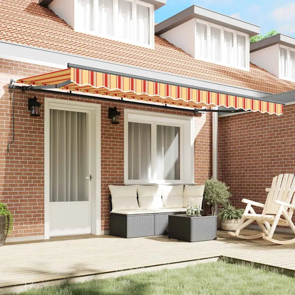 vidaXL Tenda Retrattile Multicolore 400 x 200 cm