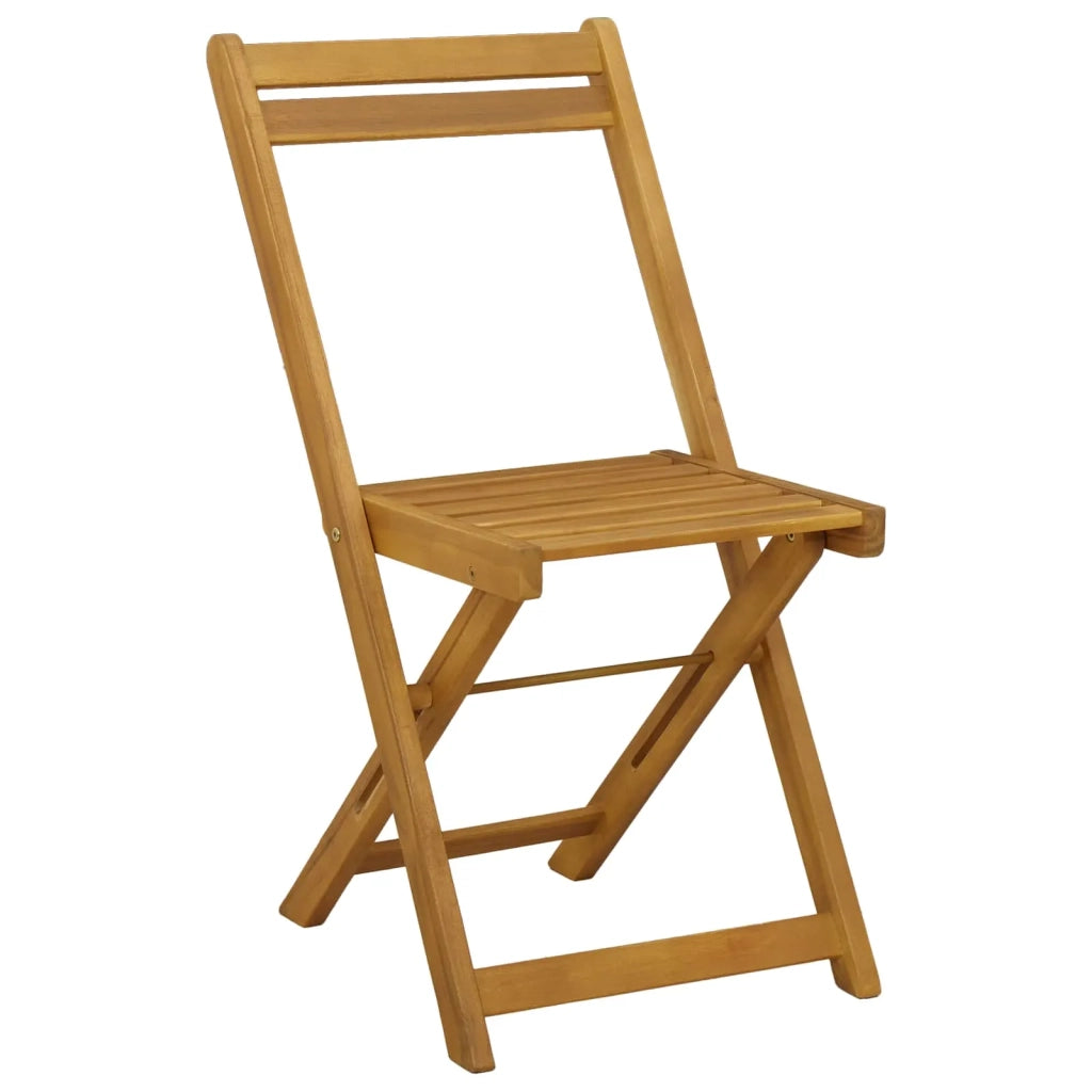 Sedie da giardino pieghevoli 4 pcs Naturale 40 x 53 x 80 cm