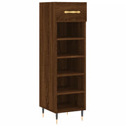 Scarpiera | Mobile per scarpe Rovere Marrone 30x35x105 cm in Legno Multistrato