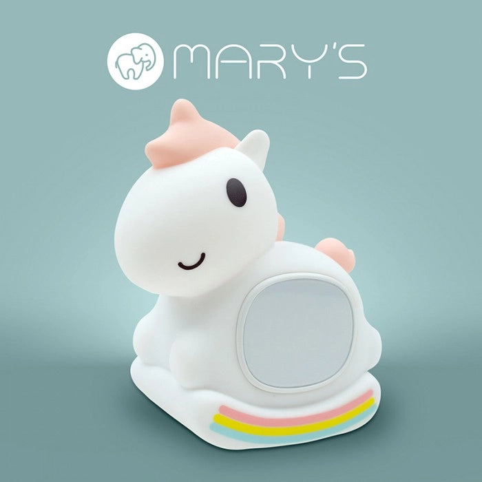 Mary's Lampada notte bimbi con sveglia RGB unicorno