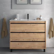 Mobile bagno rovere ostippo 3 cassetti 100x45x86h Geco100