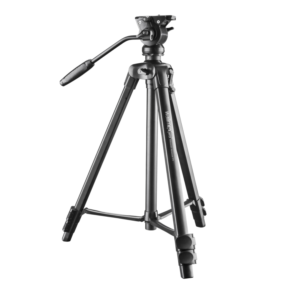 Treppiede video con supporto per smartphone e borsa I Avanzato 173cm, leggero e stabile I Panhead a 2 vie con funzione panoramica a 360° e pan lock I per fotocamere DSLR,