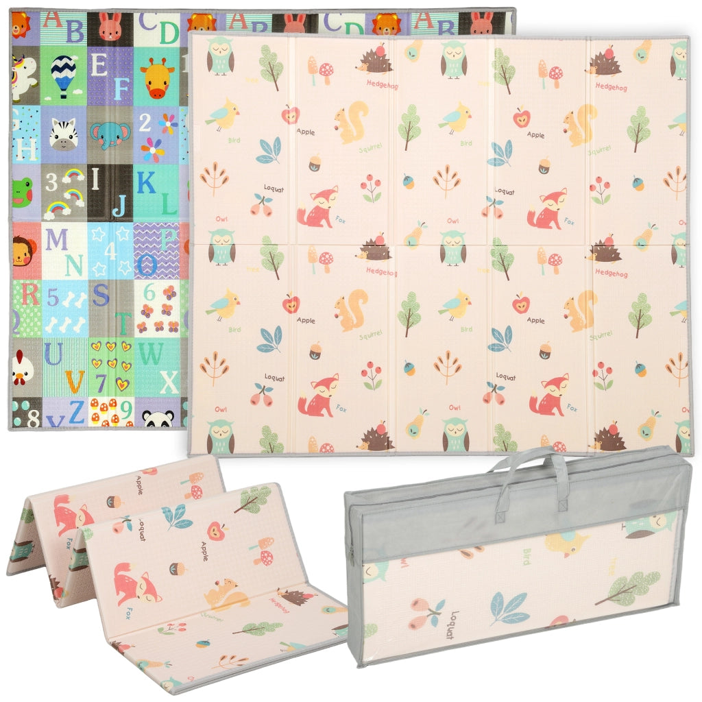 Tapis de jeu per bambini reversibile e pieghevole ¨C zephmum ¨C 180x150x1 cm multicolore