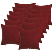 Federa 12 pz HEERLEN Rosso Vino 40 x 40 cm Tessuto 908328