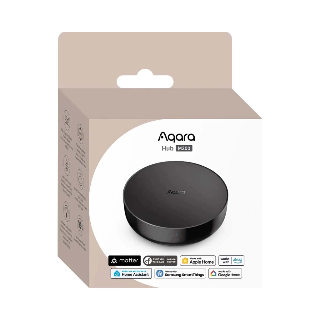 Hub Domotica M200 Wi-Fi 6 Multi-Protocolo Zigbee con Controllo Infrarossi Nero Aqara