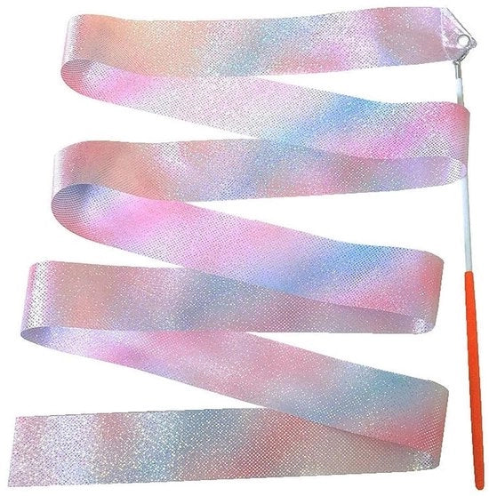 Linti per ginnastica 2m/4m - Linti ginnastici brillanti - Multifunzionali - Artistici per danza - Per bambini - Materiale di alta qualità - Linti per ginnastica
