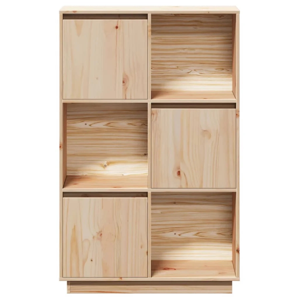 Buffet credenza cassettiera armadio mobile contenitore organizer cucina soggiorno salotto alto 74 x 35 x 117 cm legno di pino massiccio marrone 02_0032195