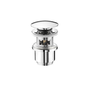 Piletta Clik Clak 1 1/4" con troppo pieno ottone cromato cromo lavabi bagno