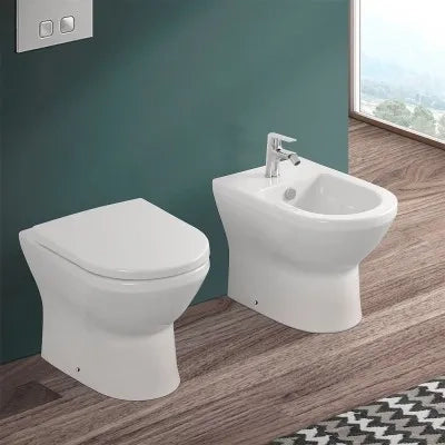 Copriwater originale serie Round in termoindurente bianco lucido