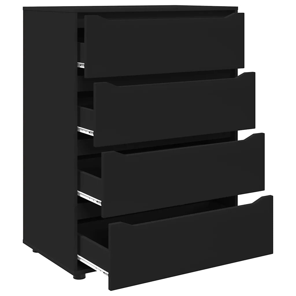 Armadi di Stoccaggio 2 pcs Nero 80 x 48 x 105 cm