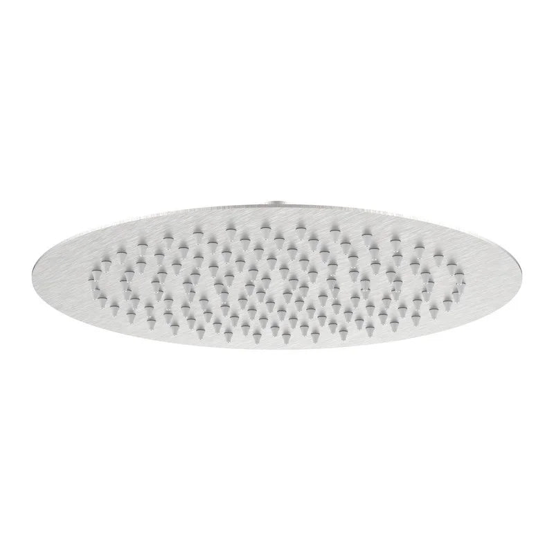 Soffione tondo diametro 25 cm acciaio spazzolato - serie Giove