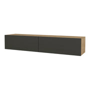 Mobile porta TV 135 x 31 x 25 cm effetto rovere e antracite 03_0007866