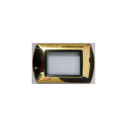 Trade Shop - Placchette Placche In Abs Compatibili Per Serie Living International Placca - Oro Lucido -3 Fori     -
