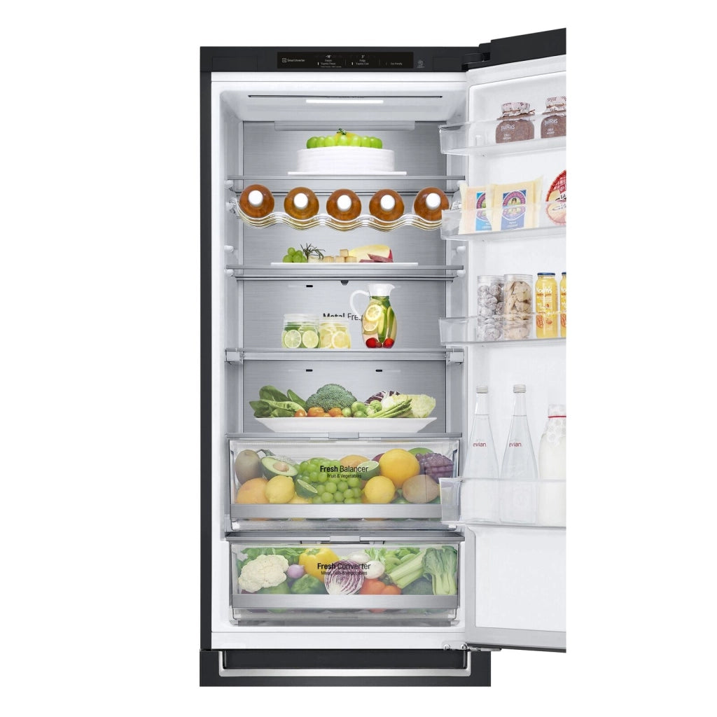LG GBB72MCVGN Frigorifero combinato, Classe D, 384L, Wine Rack, No frost, Nero