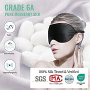 Slaapmasker in set da 2, 100% materiale naturale puro, oculare con cinghia regolabile, protezione oculare per il sonno, oculare per viaggi di yoga, blocca la luce