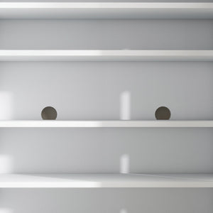 Mobile Scarpiera per 15-20 Paia di Scarpe 72x31,5x95 cm Ripiani Regolabili e Chiusura Ammortizzata Bianco