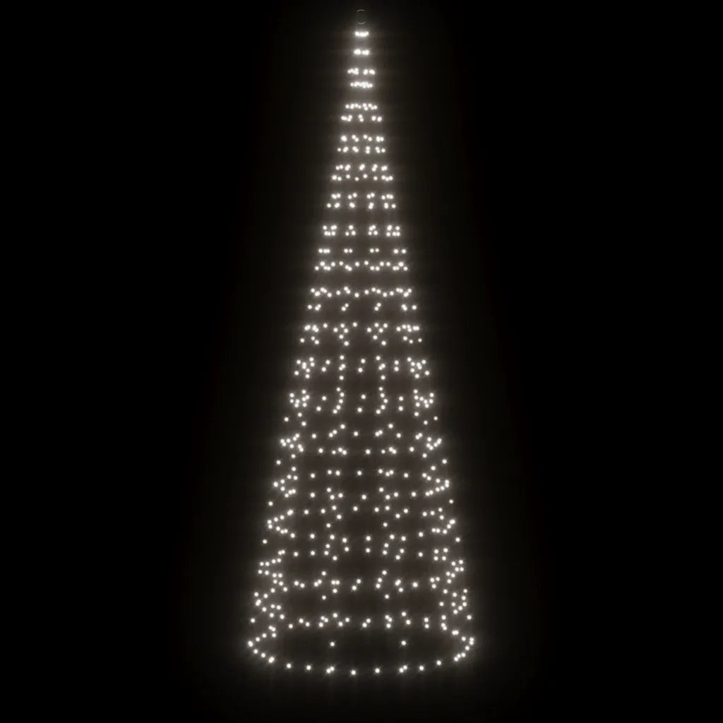 Albero di Natale a LED 550 LED Bianco Freddo 300 cm 358113