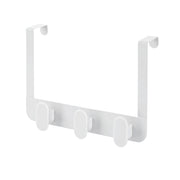 Gancio bagno triplo in acciaio e plastica bianco rettangolare Fiore