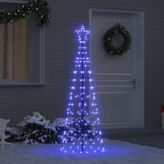 Albero di Natale LED con picchetti per il terreno Blu 250 cm 42018752