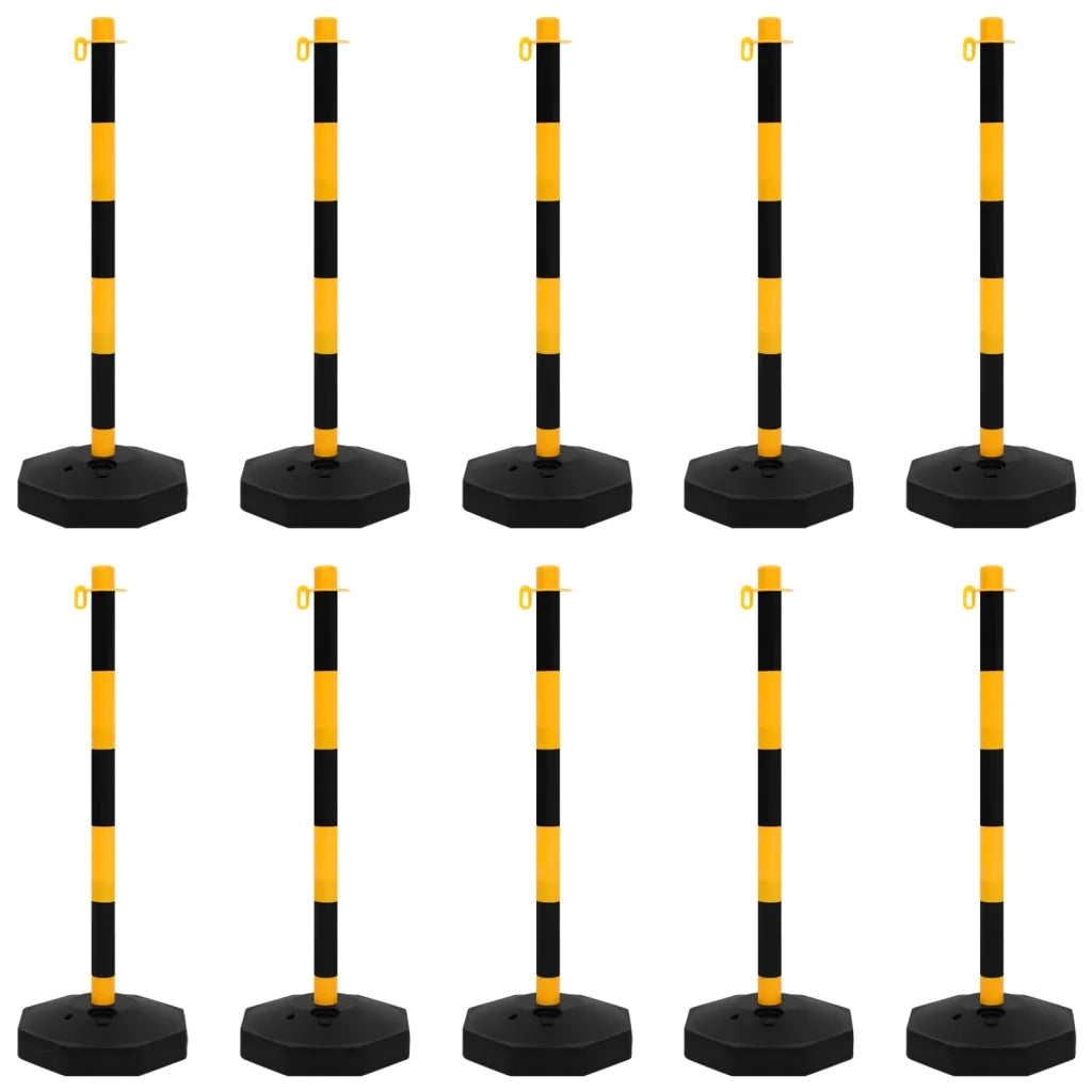 Set di Pali Stradali con Catena in Plastica di 10 m cod mxl 60446