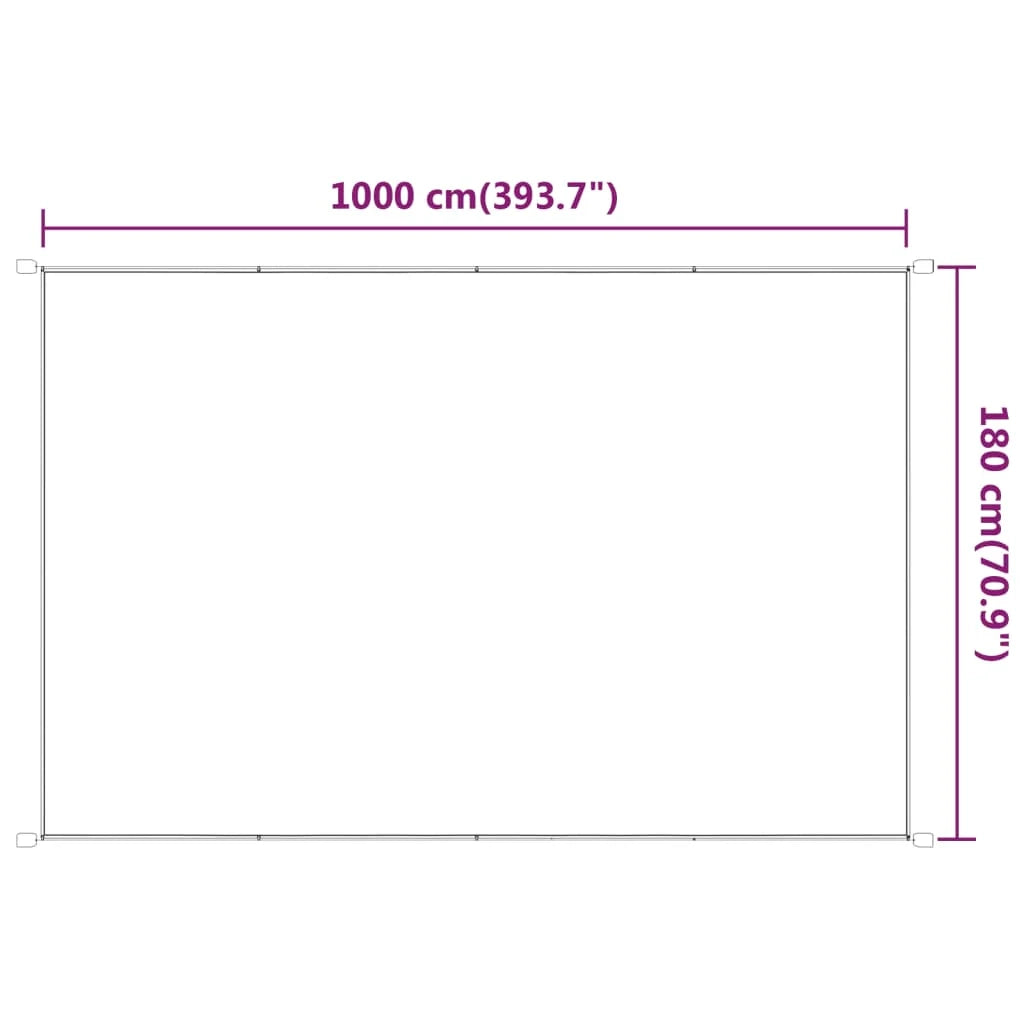 Tenda da sole verticale verde chiaro 180x1000 cm tessuto oxford 02_0007694