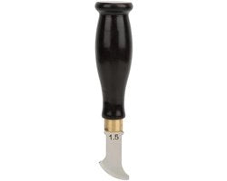 Strumento per piegatura in pelle - Marchio a mano - 1mm/1.5mm/2.5mm - Maniglia in noce/legno - Acciaio inossidabile - Progetto duraturo - Strumento per lavorazione della pelle