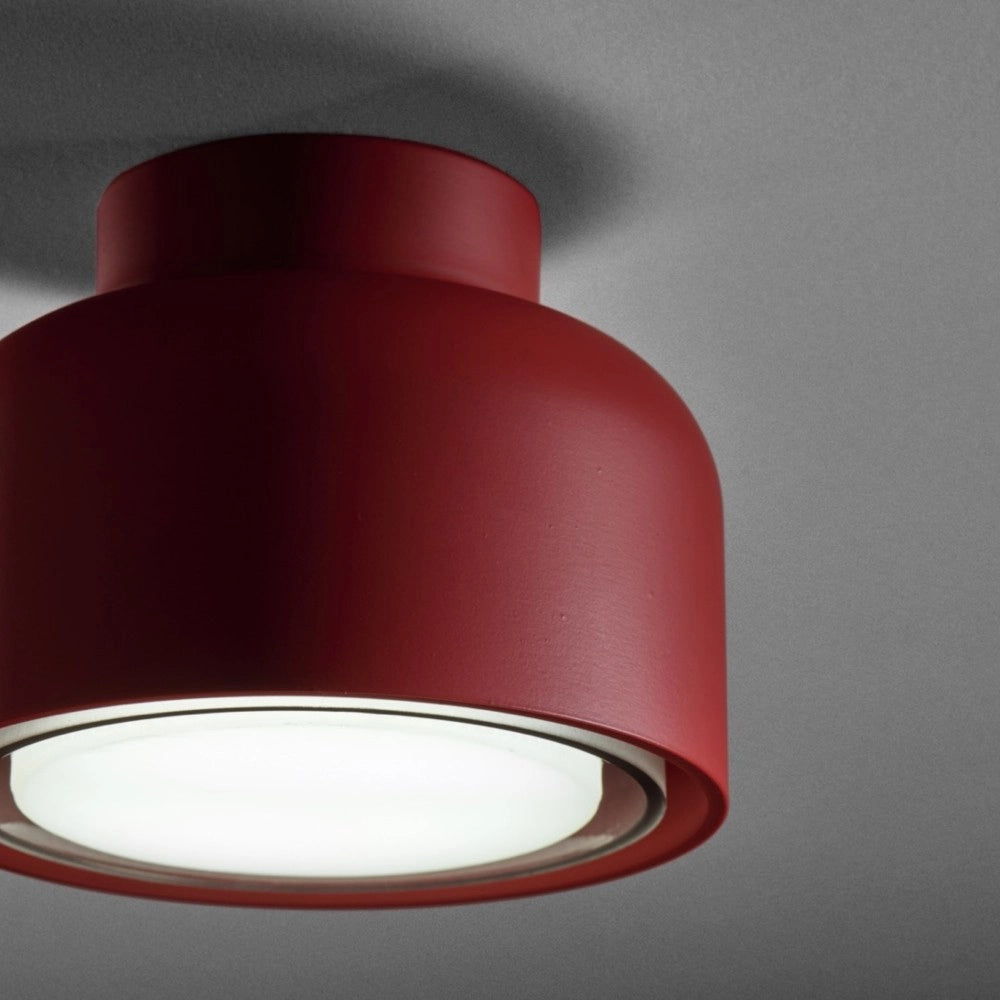 Plafoniera BOTTONE moderna in alluminio Magenta 1xGX53