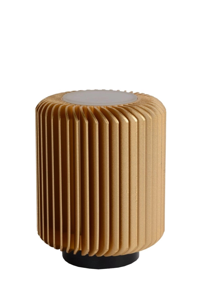 Lampada da tavolo Lucide Turbin LED 5W 3000K alluminio oro