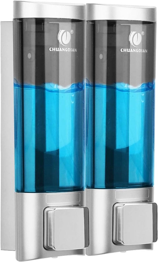 Dispensatore di sapone manuale - Attacco alla parete senza forare - 2 pezzi - 200 ml