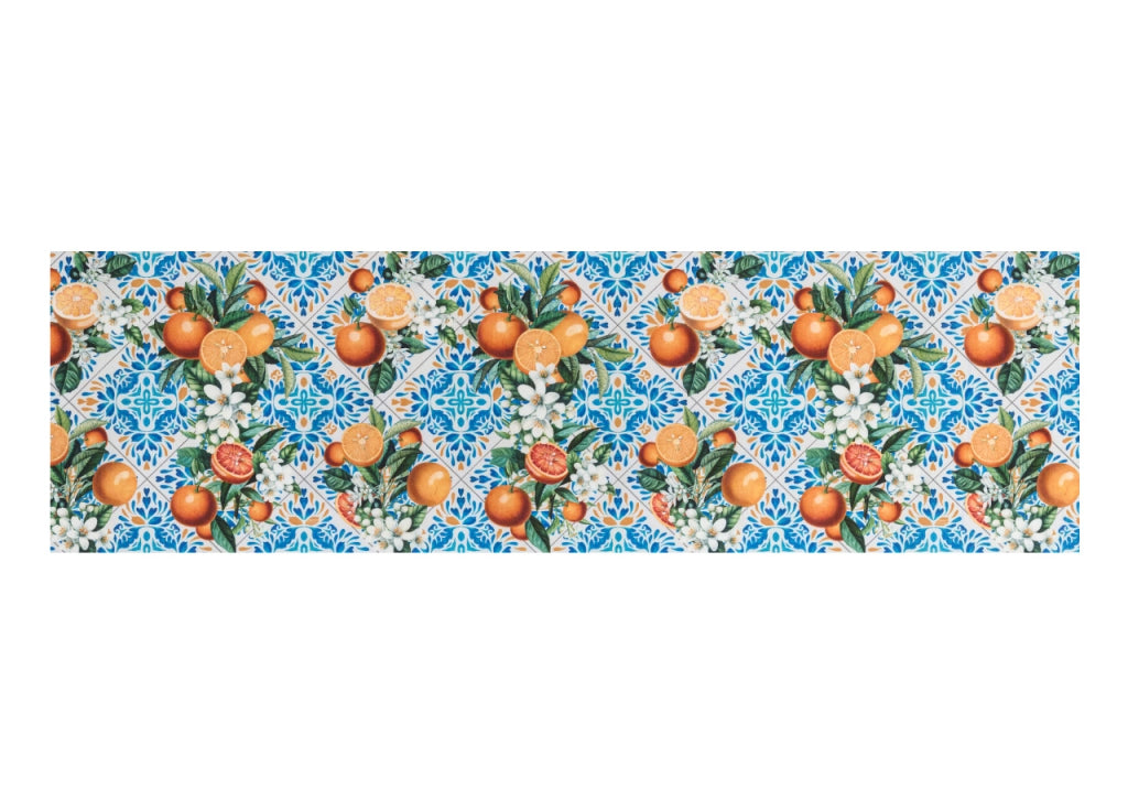 Tappeto Passatoia Cucina Antiscivolo Antimacchia Digitale Sprinty Zagara - 52x500 - Zagara