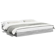 Letto matrimoniale | Letto per adulti | Giroletto senza Materasso Grigio Sonoma 180x200 cm Truciolato