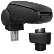 Bracciolo centrale per Renault Captur con vano imbottito in tessuto nero 03_0000634