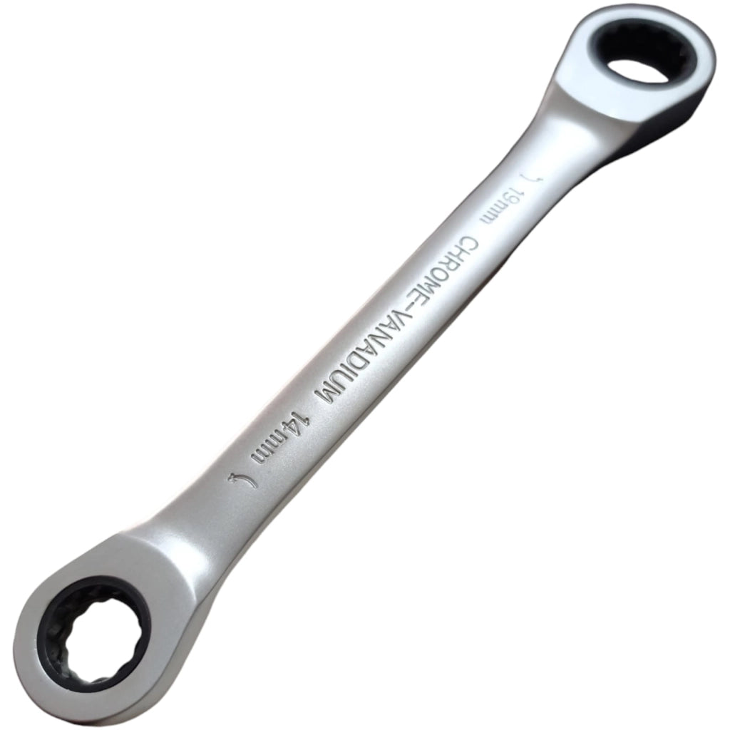 Chiave a Cricchetto 6 in 1 Torx Doppia Testa da 14mm a 19mm Reversibile 324149