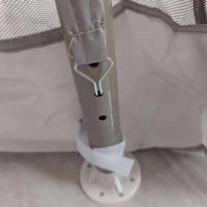 Gazebo da Giardino 3x3 m con Zanzariera Doppio Tetto e 8 Fori in Acciaio e Poliestere Grigio