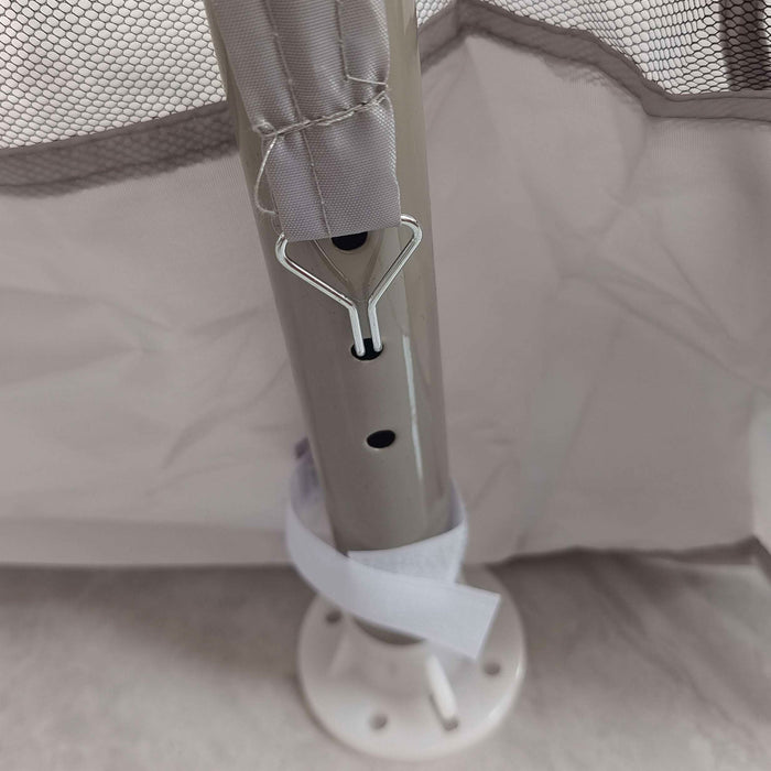 Gazebo da Giardino 3x3 m con Zanzariera Doppio Tetto e 8 Fori in Acciaio e Poliestere Grigio