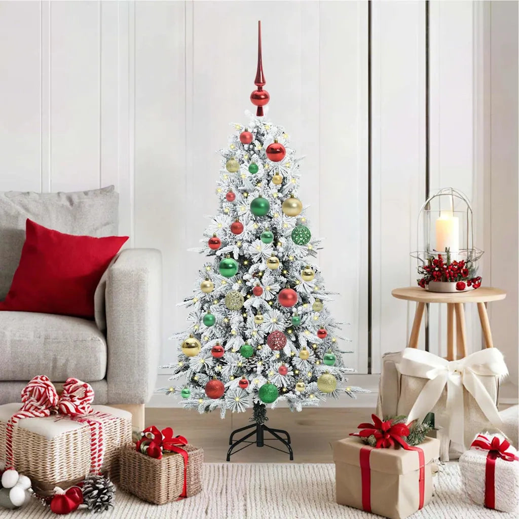 Albero di Natale Artificiale con Rami Pieghevoli Bianco 120 cm 3397466