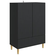 Credenza Nero 66 x 34,5 x 95 cm Legno ingegnerizzato 894666