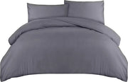 Set di coperte di letto - Coperta di letto morbida a microfibra 200x200cm con coperte di cuscino 50x75cm - Set di coperte di letto - Grigio