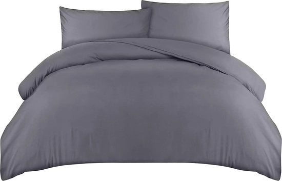 Set di coperte di letto - Coperta di letto morbida a microfibra 200x200cm con coperte di cuscino 50x75cm - Set di coperte di letto - Grigio