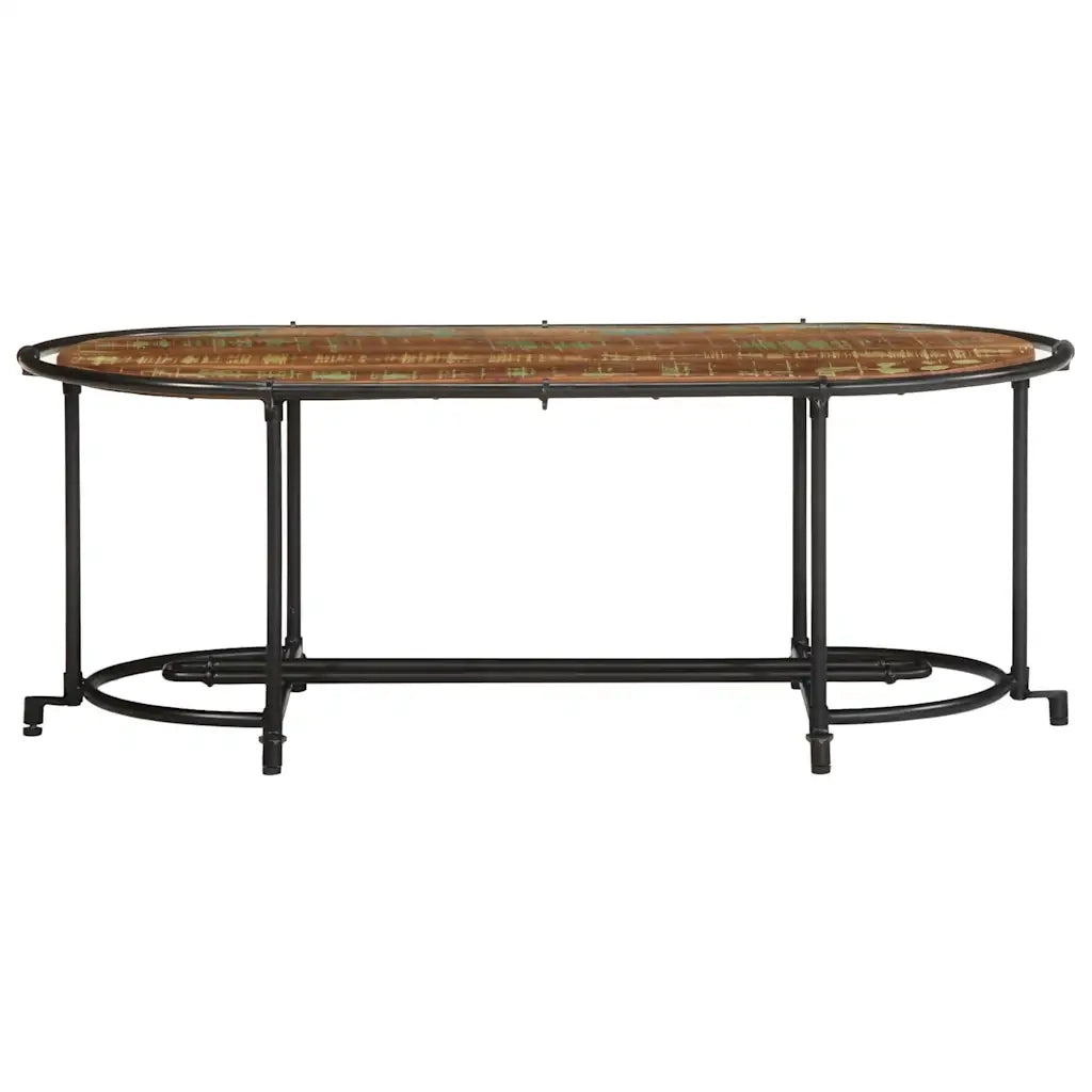 Tavolino da Salotto 110x55x40 cm in Legno Massello di Recupero 4013499